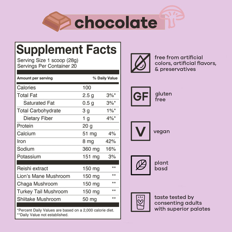 bāsd® mind & body protein delicious chocolate shake 512g