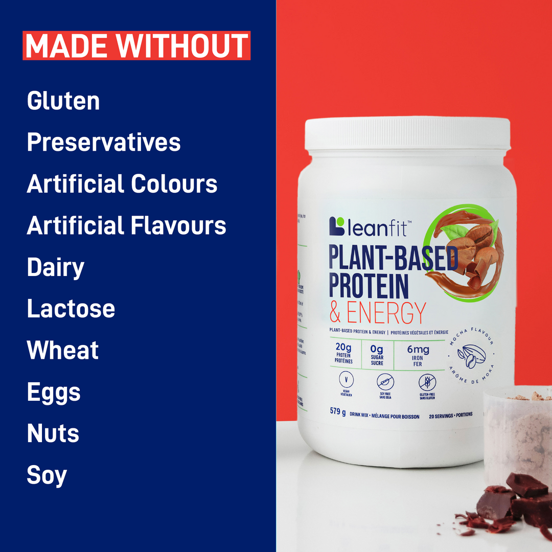LEANFIT PLANT-BASED PROTEIN & ENERGY™ Mocha 527g
