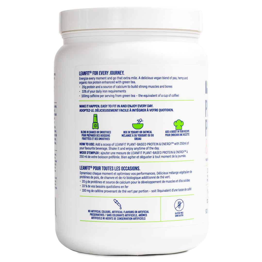 LEANFIT PLANT-BASED PROTEIN & ENERGY™ Vanilla 512g