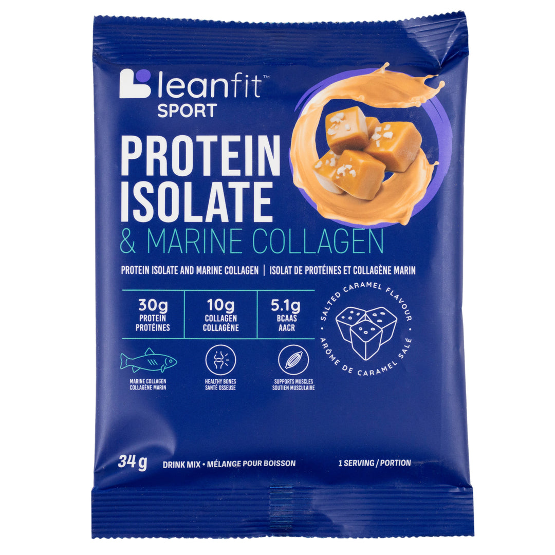 LEANFIT SPORT PROTEIN ISOLATE & MARINE COLLAGEN™ Salted Caramel 34g