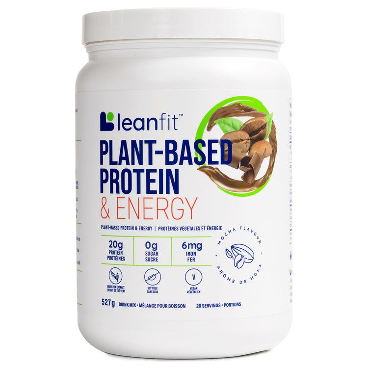 LEANFIT Plant-Based Protein & Energy Mocha Front