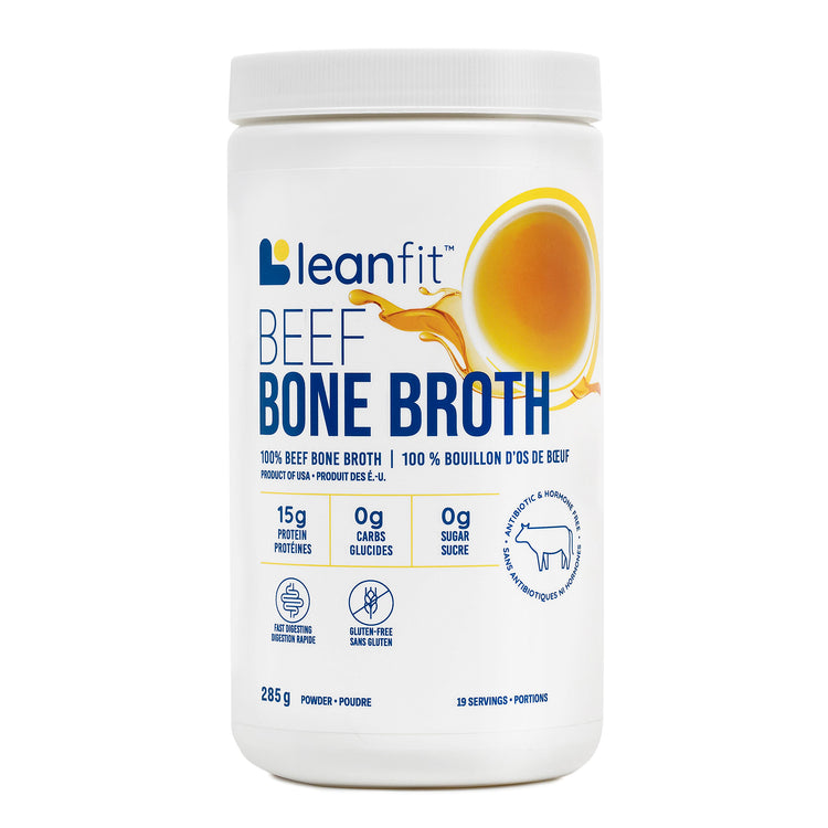 LEANFIT Beef Bone Broth Powder — Front Label
