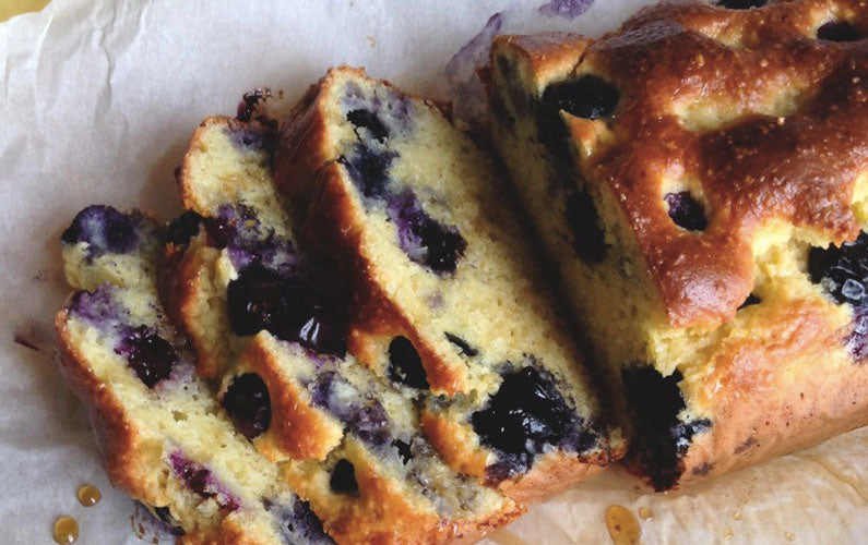 Blueberry Protein Loaf Cake