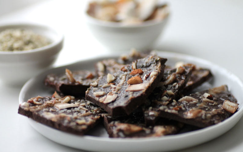 Easy Chocolate Protein Bark