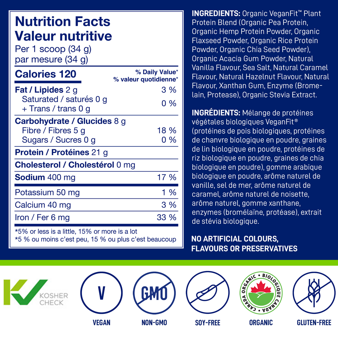 LEANFIT ORGANIC PLANT-BASED PROTEIN™ Vanilla 34g