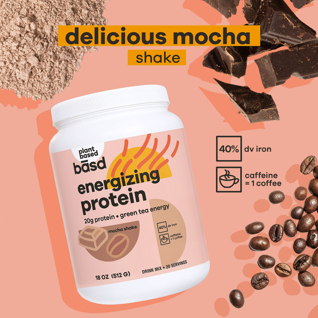 bāsd® energizing protein mocha shake 512g