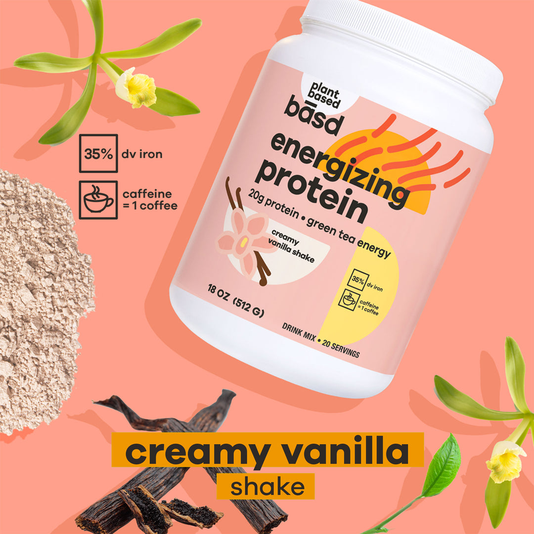 basd energizing protein creamy vanilla shake