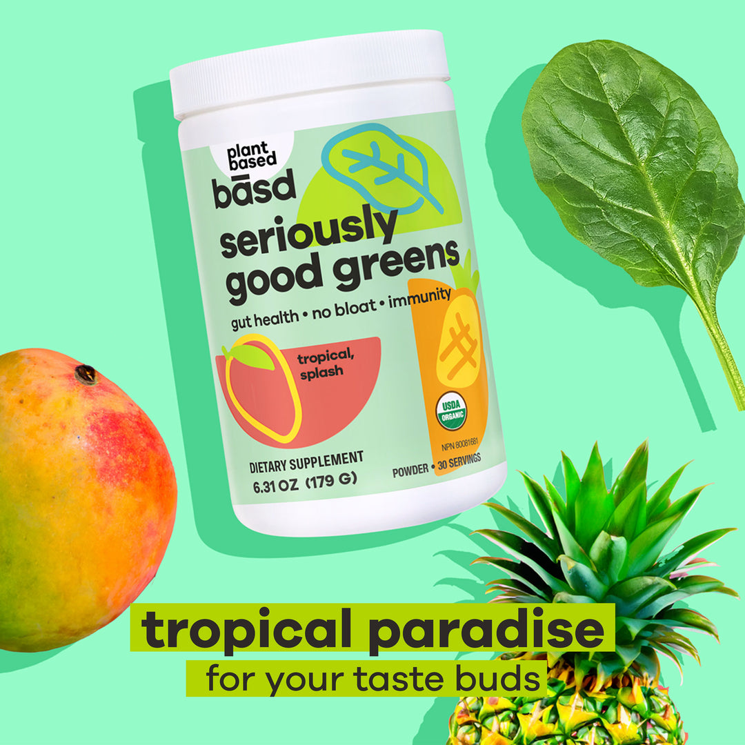 bāsd® seriously good greens tropical paradise 179g