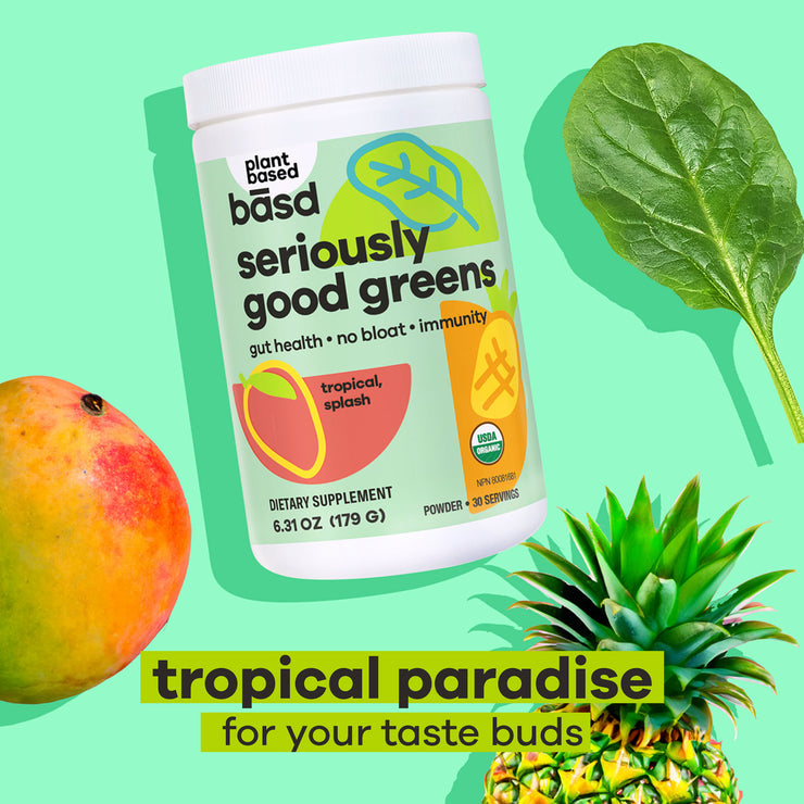 BĀSD® seriously good greens tropical paradise 179g