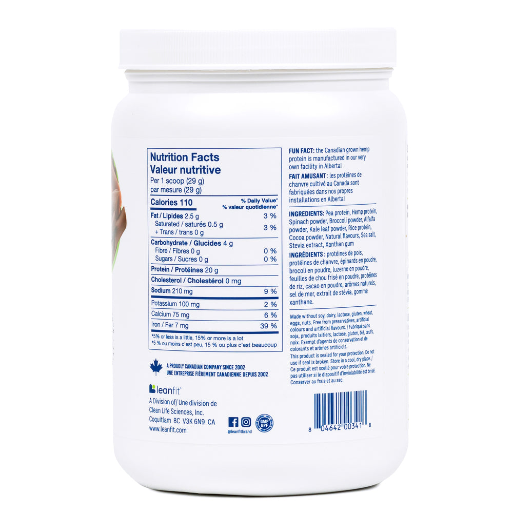 LEANFIT PLANT-BASED PROTEIN & GREENS™ Chocolate 579g