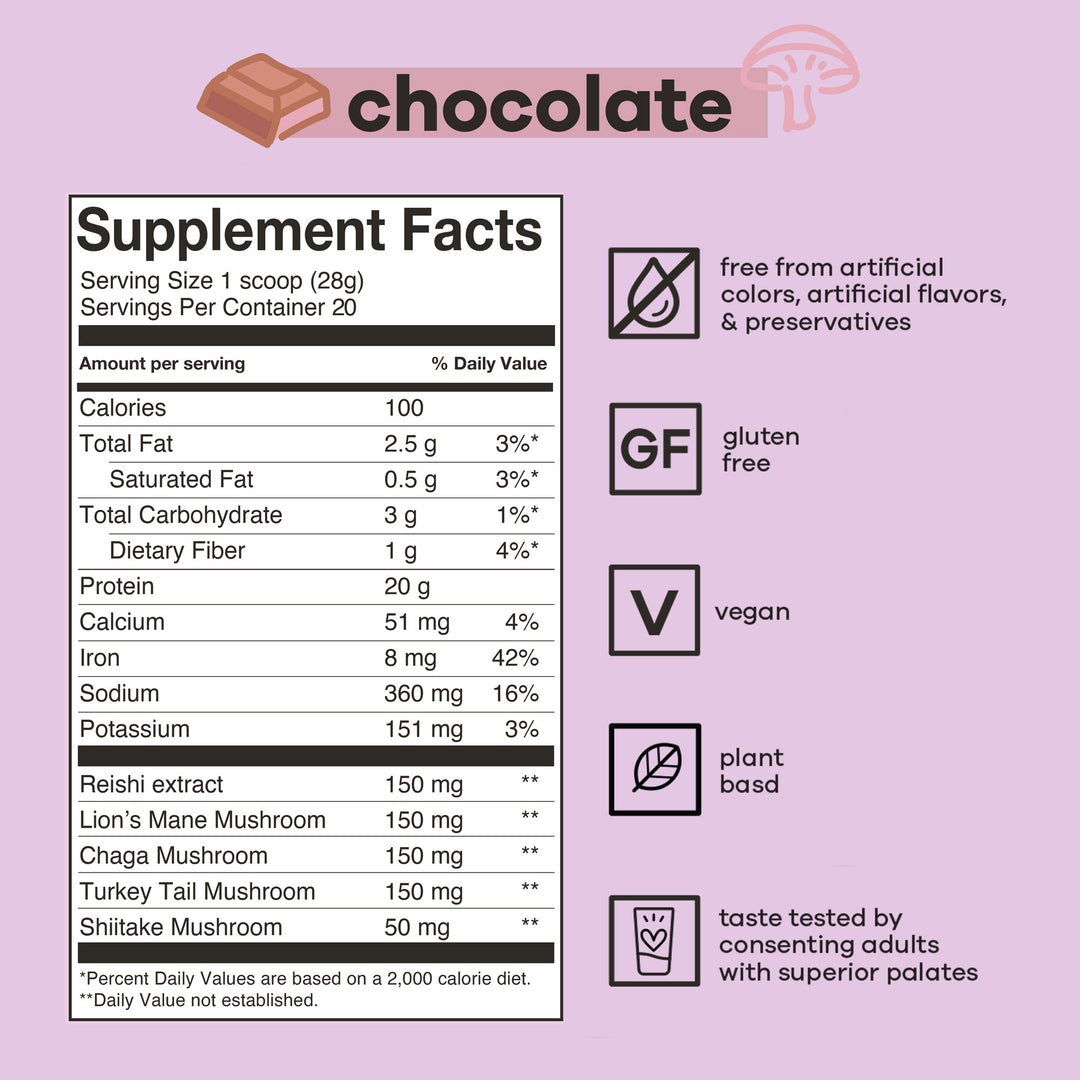 bāsd® mind & body protein delicious chocolate shake 512g