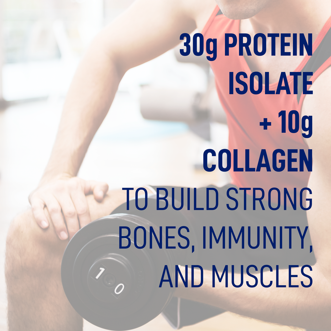 LEANFIT SPORT PROTEIN ISOLATE & MARINE COLLAGEN™ Strawberry Raspberry 828g