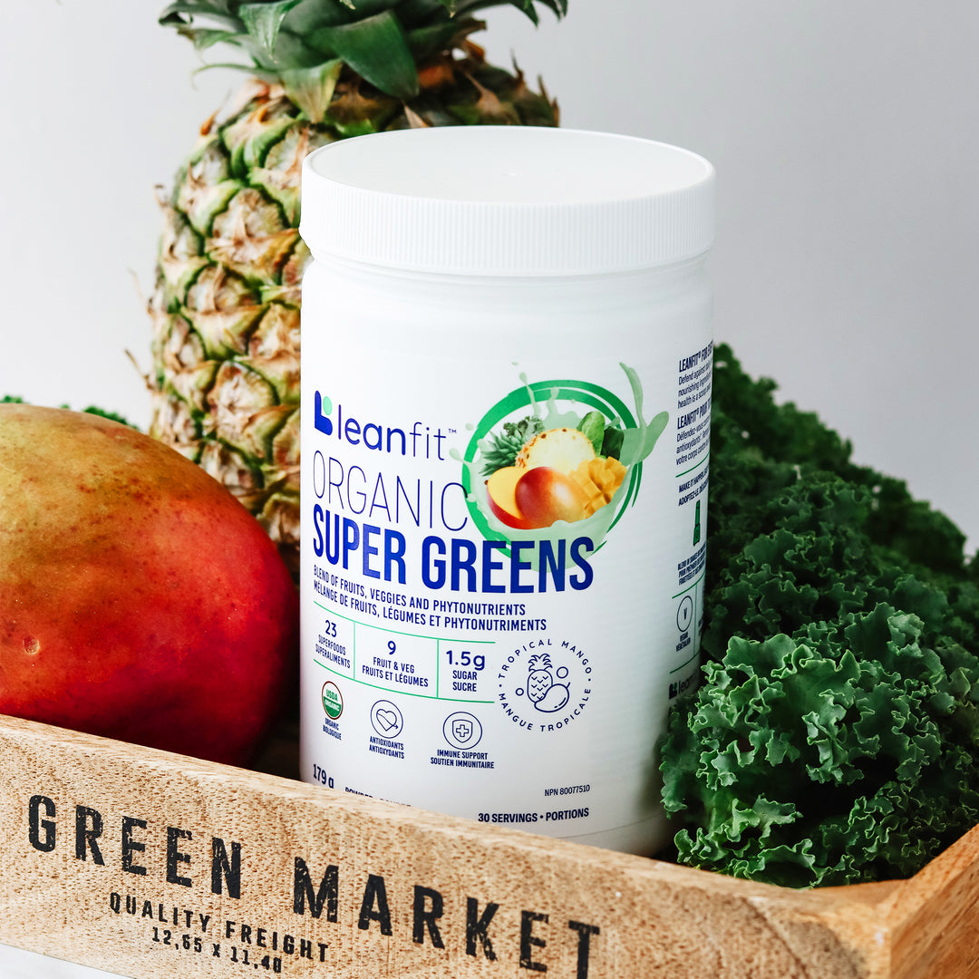 LEANFIT ORGANIC SUPER GREENS™ Tropical Mango 179g