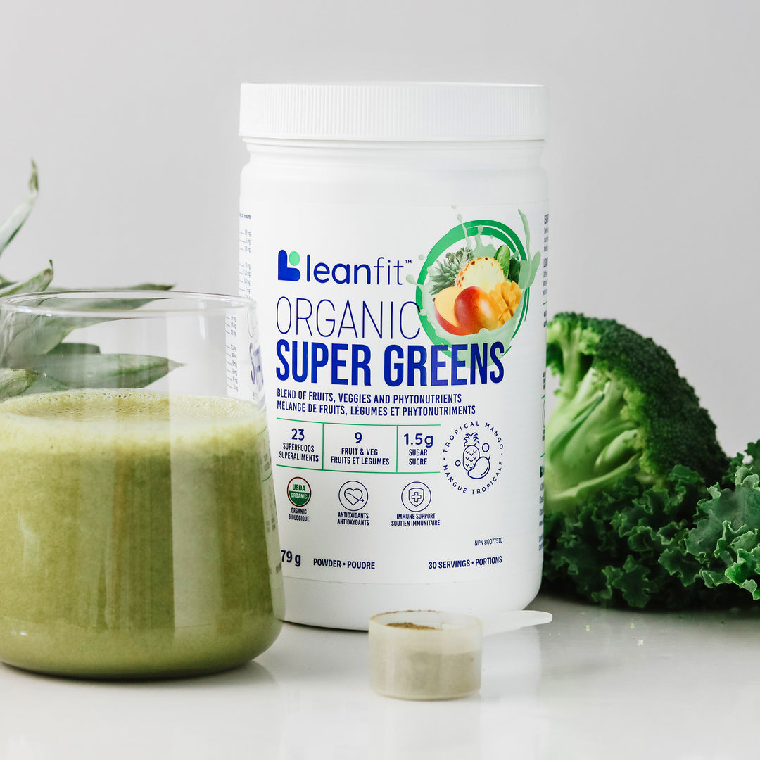 LEANFIT ORGANIC SUPER GREENS™ Tropical Mango 179g