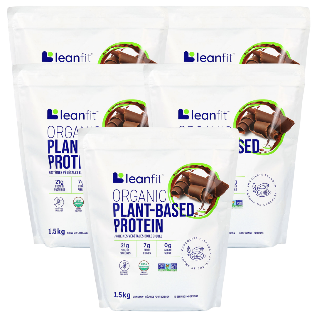 LEANFIT ORGANIC PLANT-BASED PROTEIN™ Chocolate 1.5kg | 5-Pack