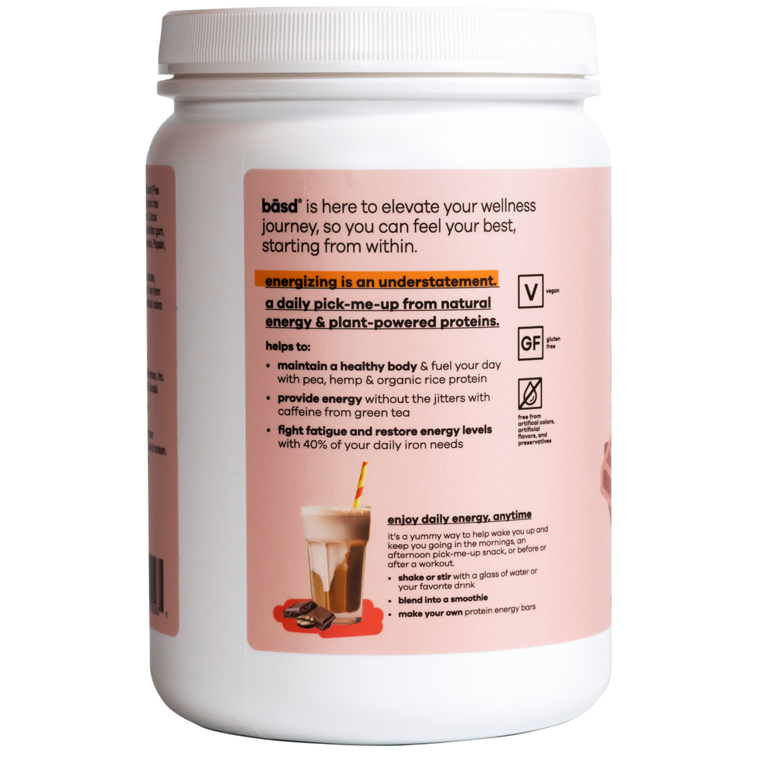 bāsd® energizing protein mocha shake 512g