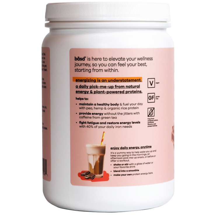 BĀSD® energizing protein mocha shake 512g