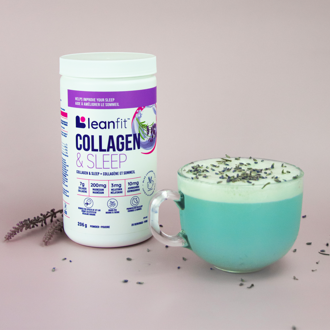 LEANFIT COLLAGEN & SLEEP™ Blue Lavender Latte 206g