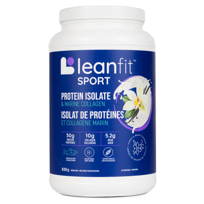 LEANFIT SPORT PROTEIN ISOLATE & MARINE COLLAGEN™ Vanilla Bean 838g