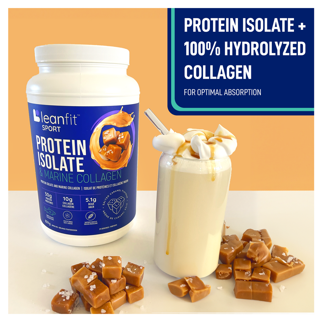 LEANFIT SPORT PROTEIN ISOLATE & MARINE COLLAGEN™ Salted Caramel 824g