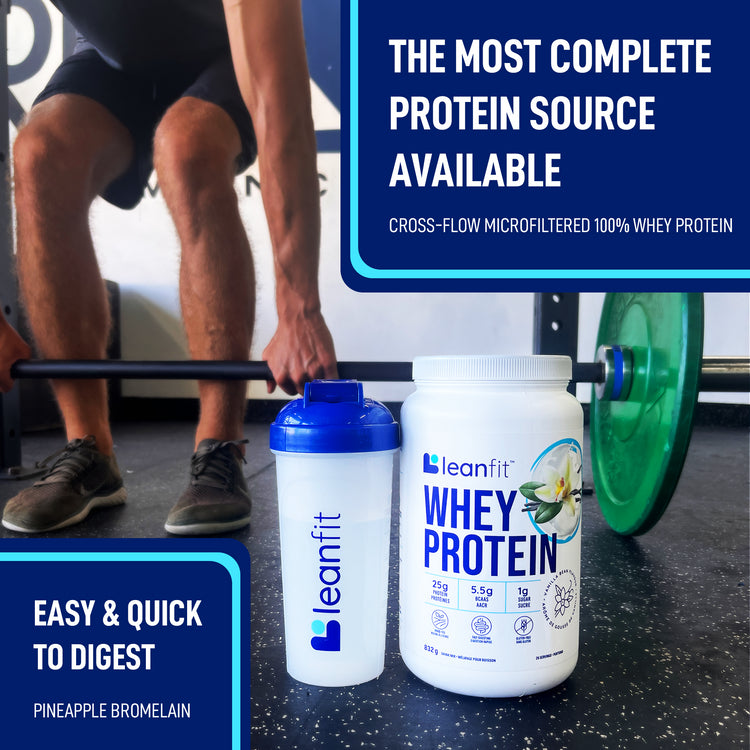 LEANFIT Whey Protein Vanilla Easy & Quick to Digest