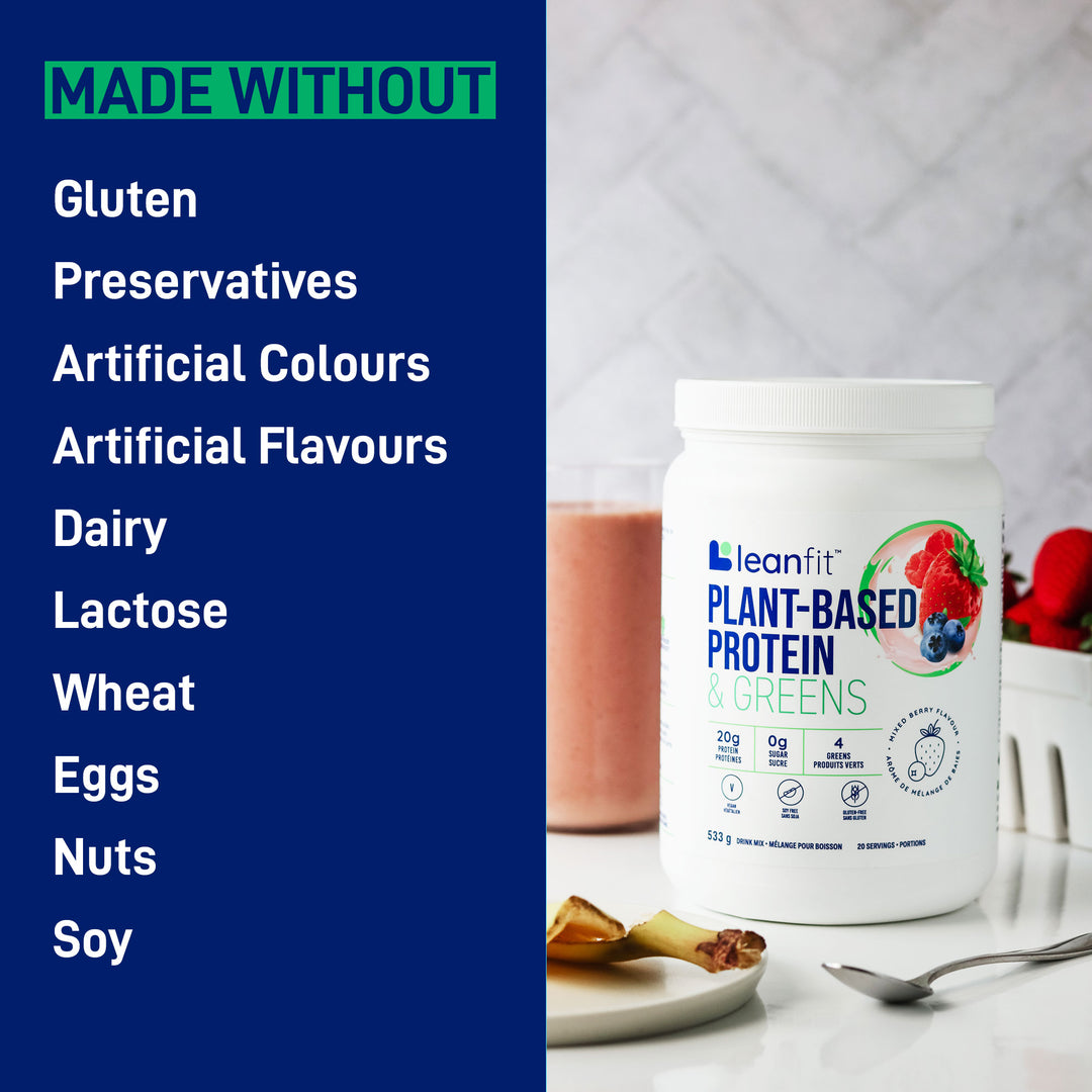 LEANFIT PLANT-BASED PROTEIN & GREENS™ Berry 533g