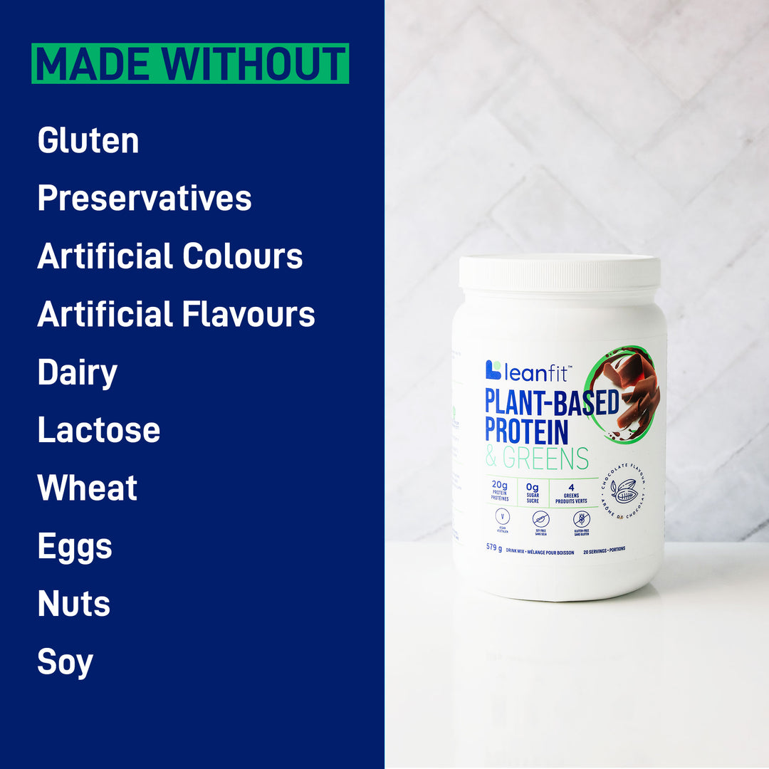 LEANFIT PLANT-BASED PROTEIN & GREENS™ Chocolate 579g