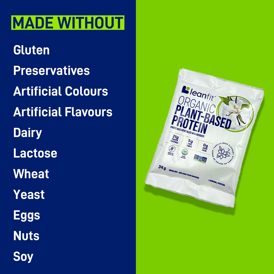 LEANFIT ORGANIC PLANT-BASED PROTEIN™ Vanilla 34g