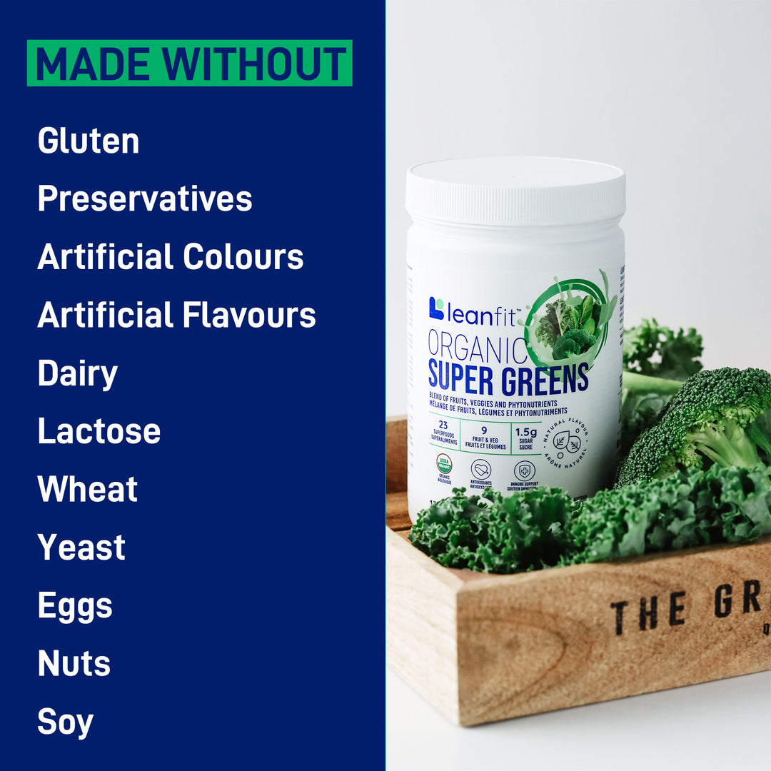 LEANFIT ORGANIC SUPER GREENS™ Unsweetened 171g