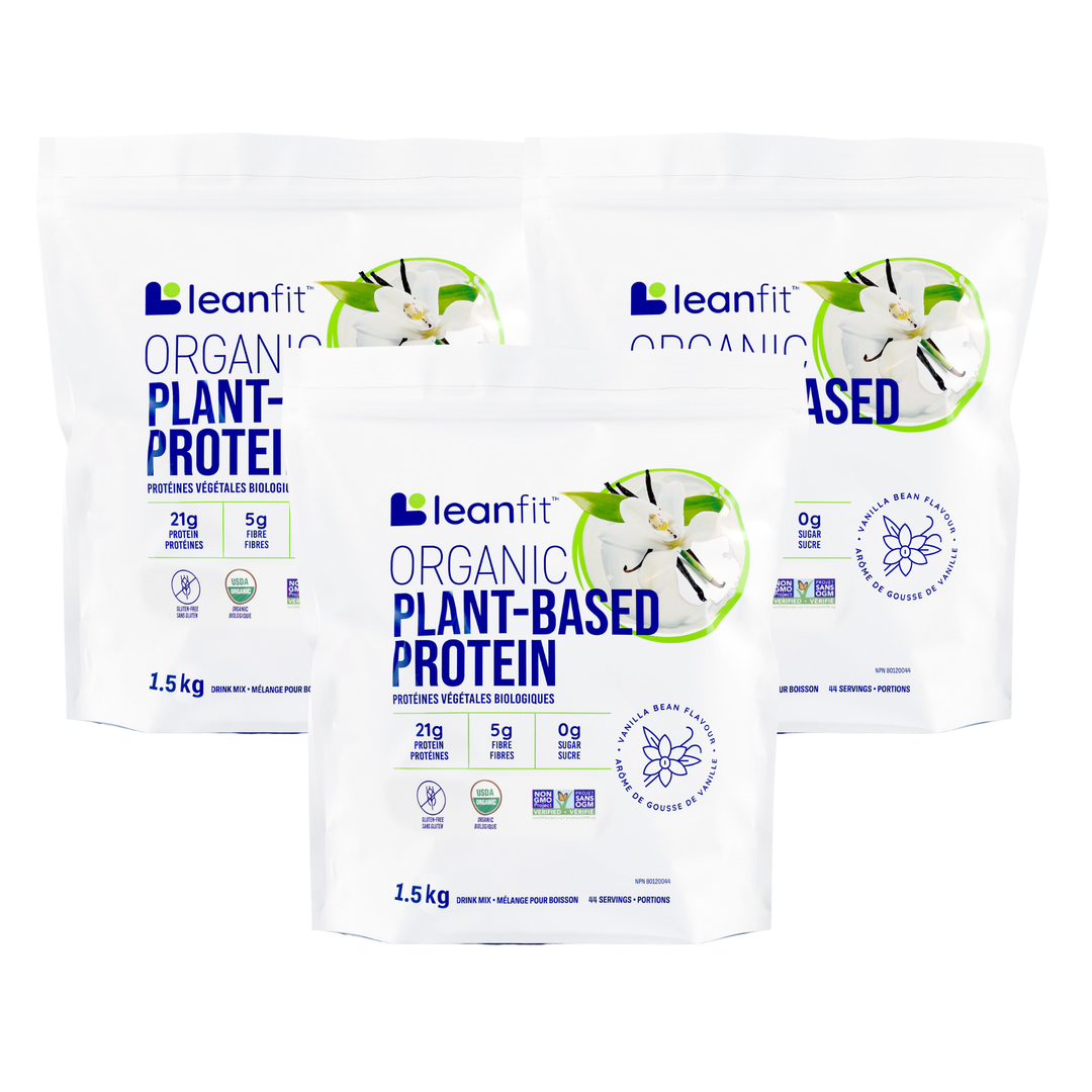 LEANFIT ORGANIC PLANT-BASED PROTEIN™ Vanilla 1.5kg | 3-Pack