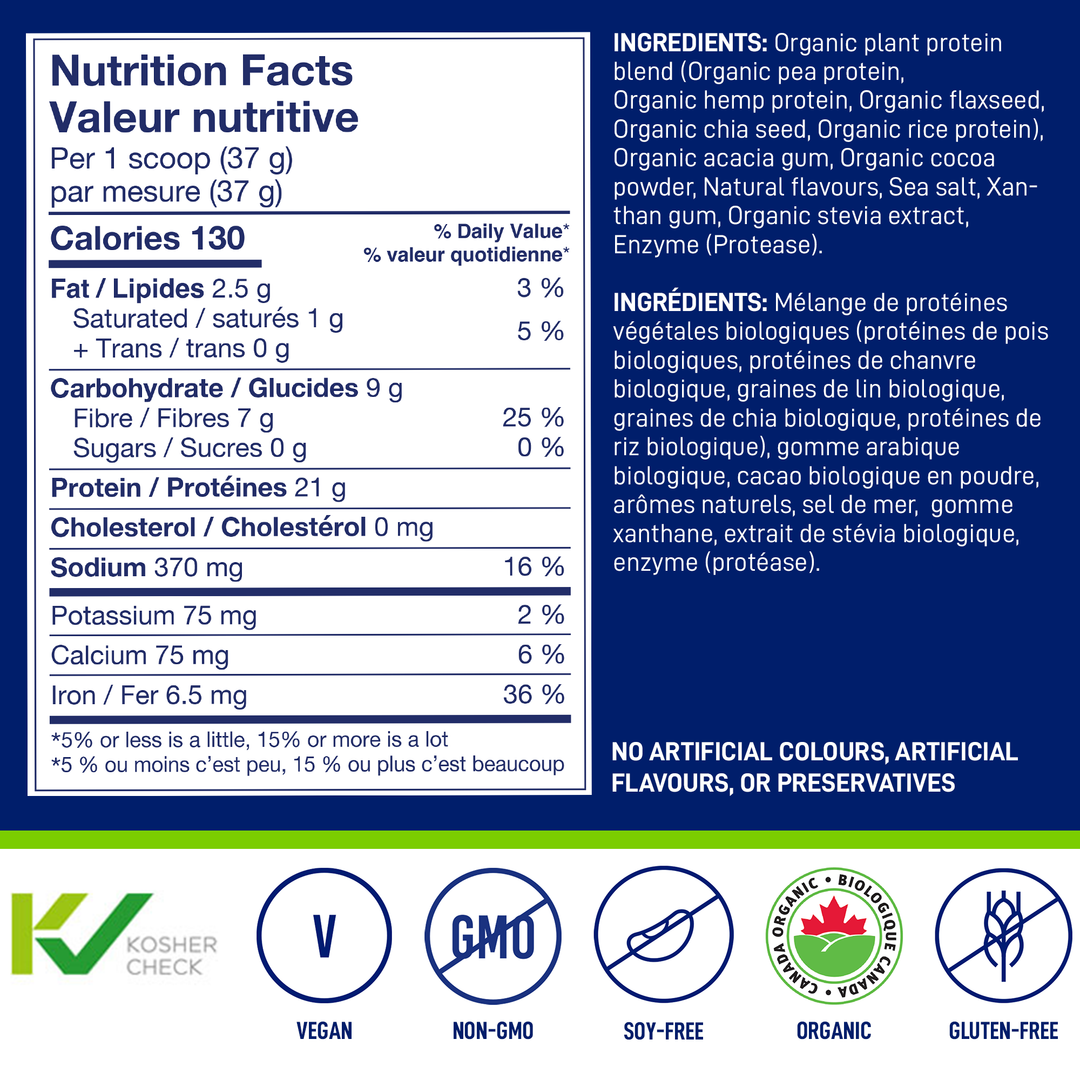 LEANFIT ORGANIC PLANT-BASED PROTEIN™ Chocolate 1.5kg