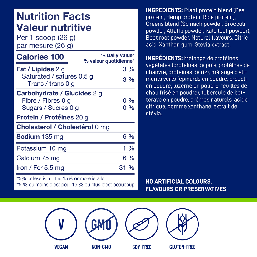 LEANFIT PLANT-BASED PROTEIN & GREENS™ Berry 533g