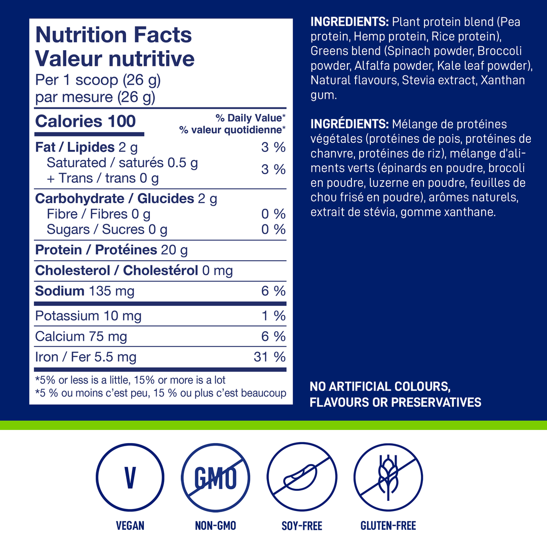 LEANFIT PLANT-BASED PROTEIN & GREENS™ Vanilla 517g