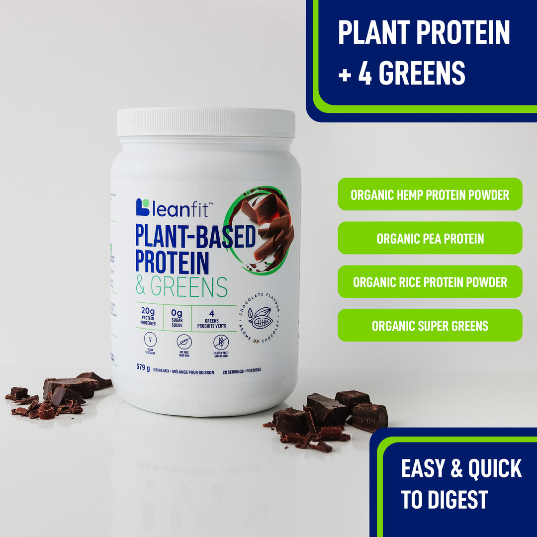 LEANFIT PLANT-BASED PROTEIN & GREENS™ Chocolate 579g