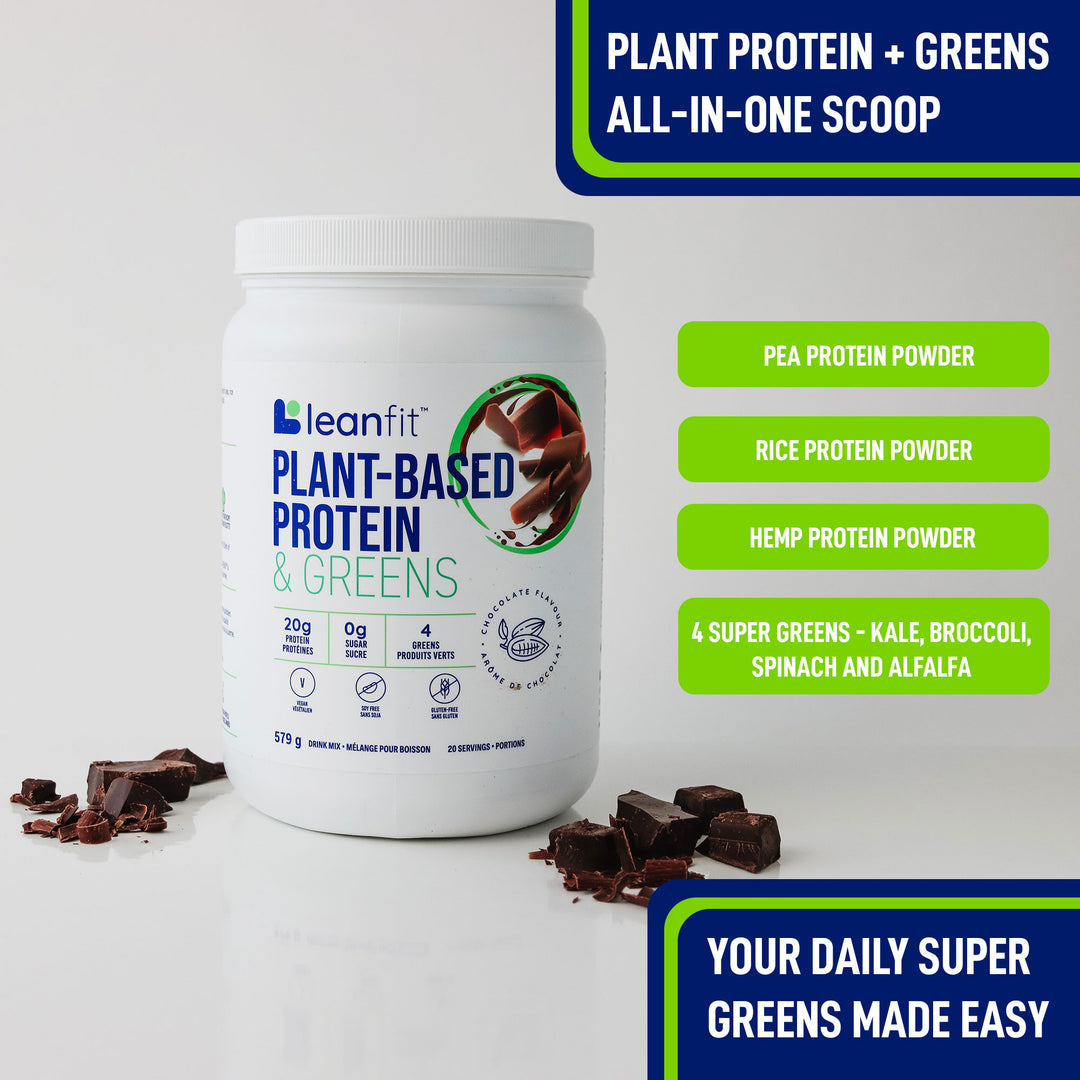 LEANFIT PLANT-BASED PROTEIN & GREENS™ Chocolate 579g