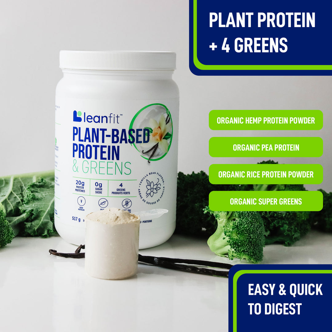 LEANFIT PLANT-BASED PROTEIN & GREENS™ Vanilla 517g