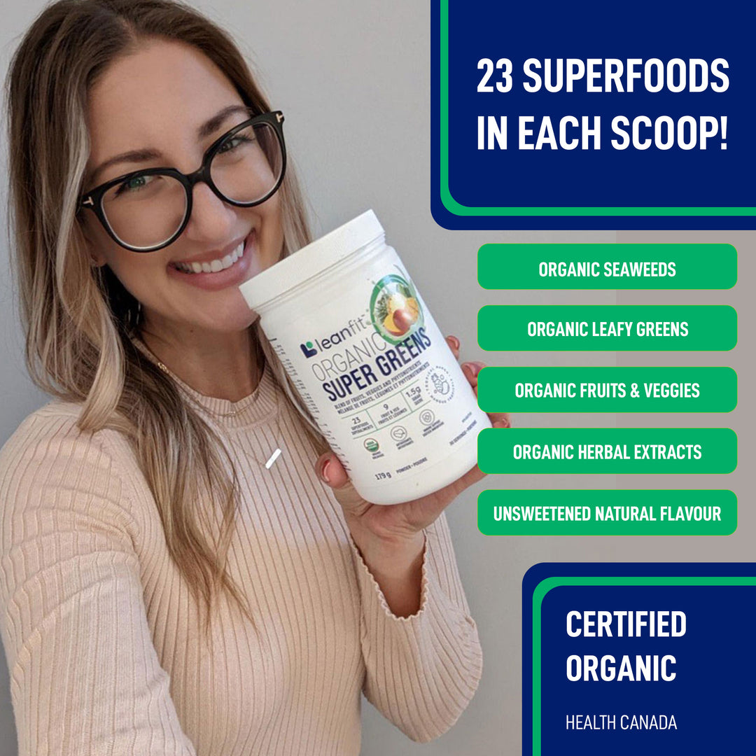 LEANFIT ORGANIC SUPER GREENS™ Tropical Mango 179g