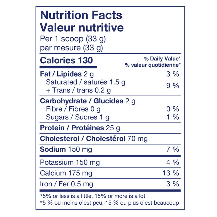 WHEY PROTEIN Cookies & Cream 851g Nutrition Facts