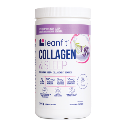 LEANFIT Collagen & Sleep Powder — Front Label