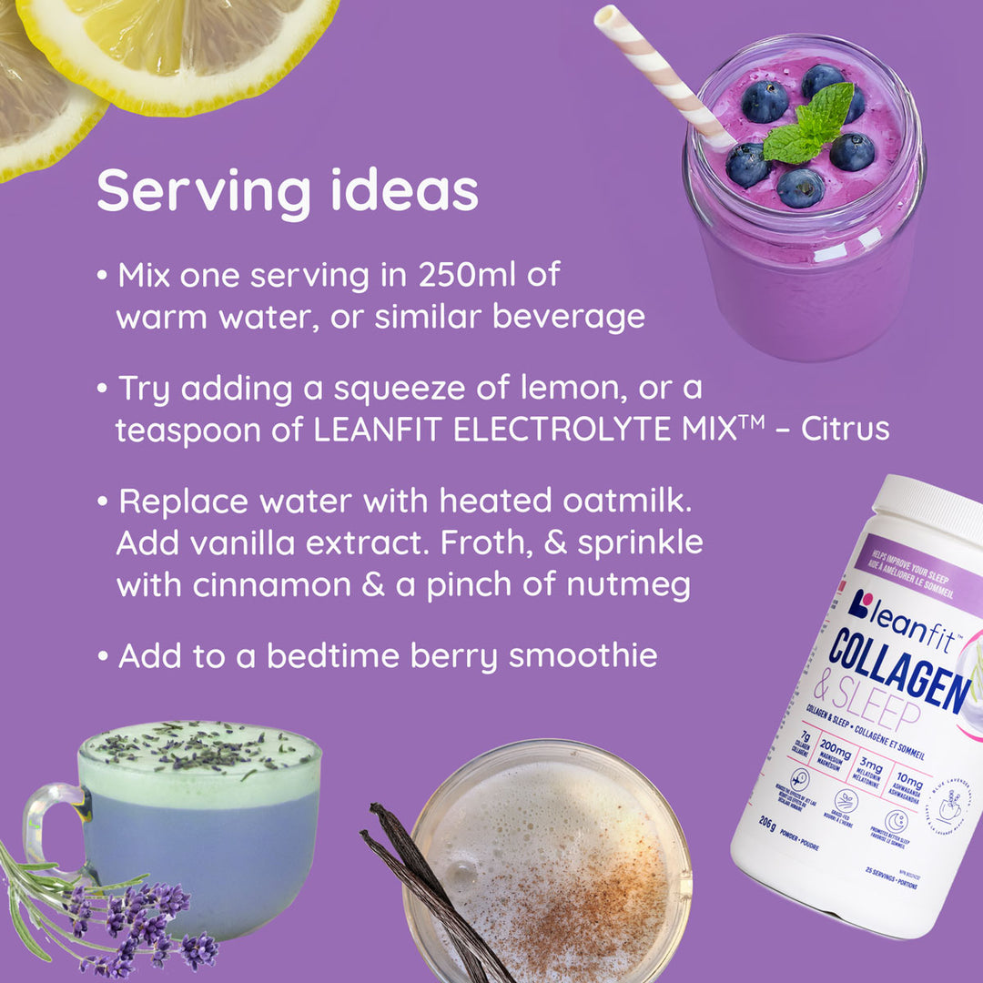 LEANFIT COLLAGEN & SLEEP™ Blue Lavender Latte 8.2g