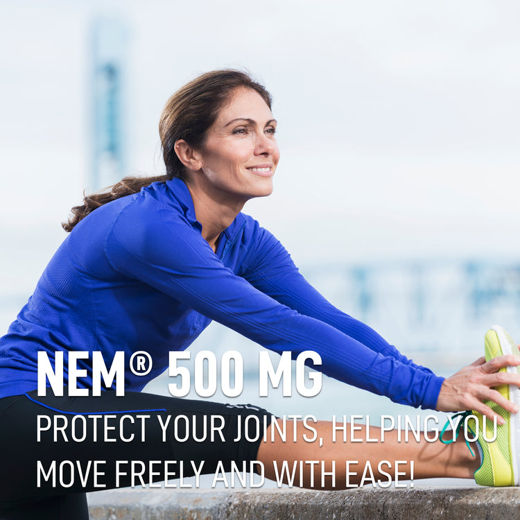 NEM® 500 mg — protect your joints to move freely and with ease — active lifestyle outdoors
