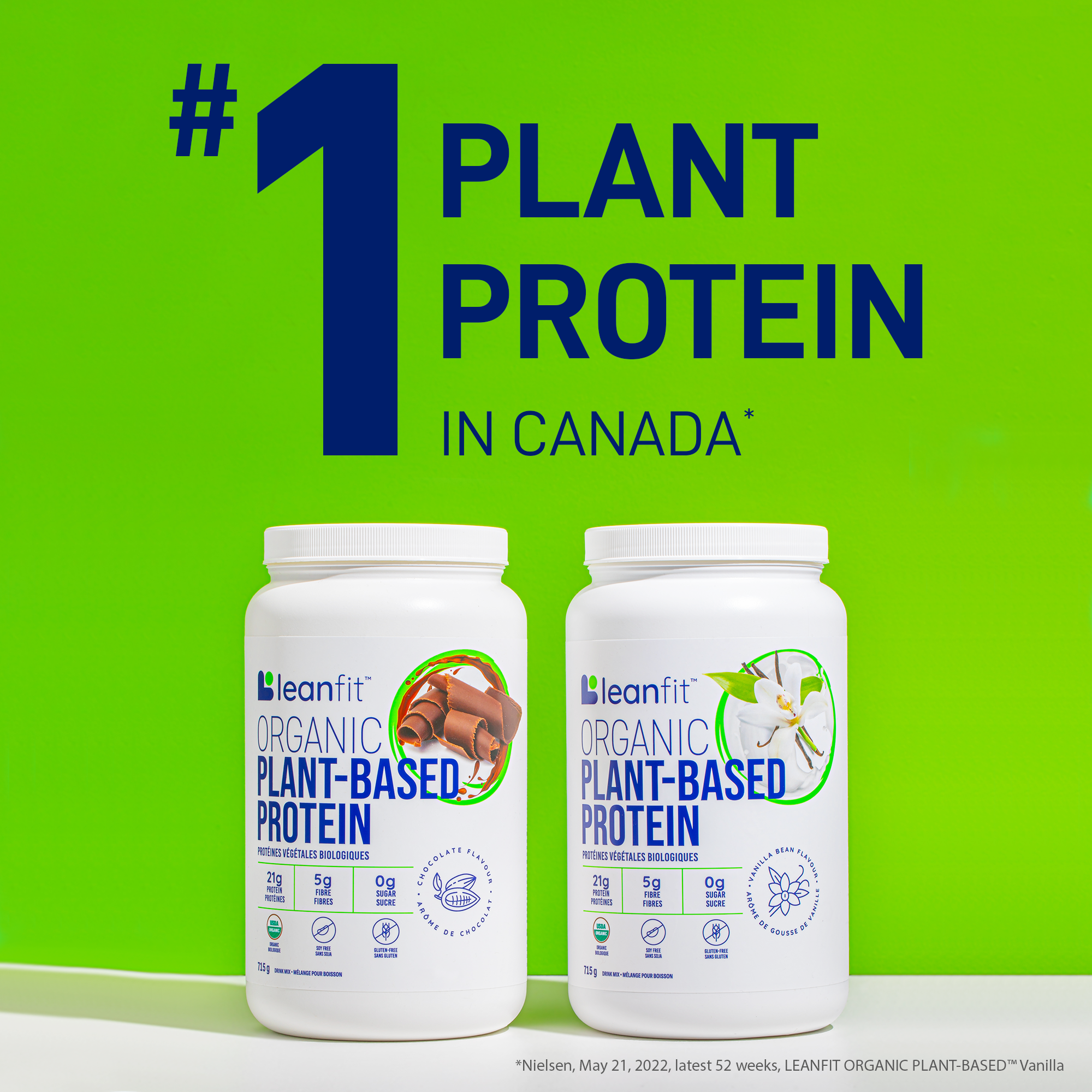 LEANFIT Organic Plant Protein – #1 Selling Plant-Based Protein Powder in Canada