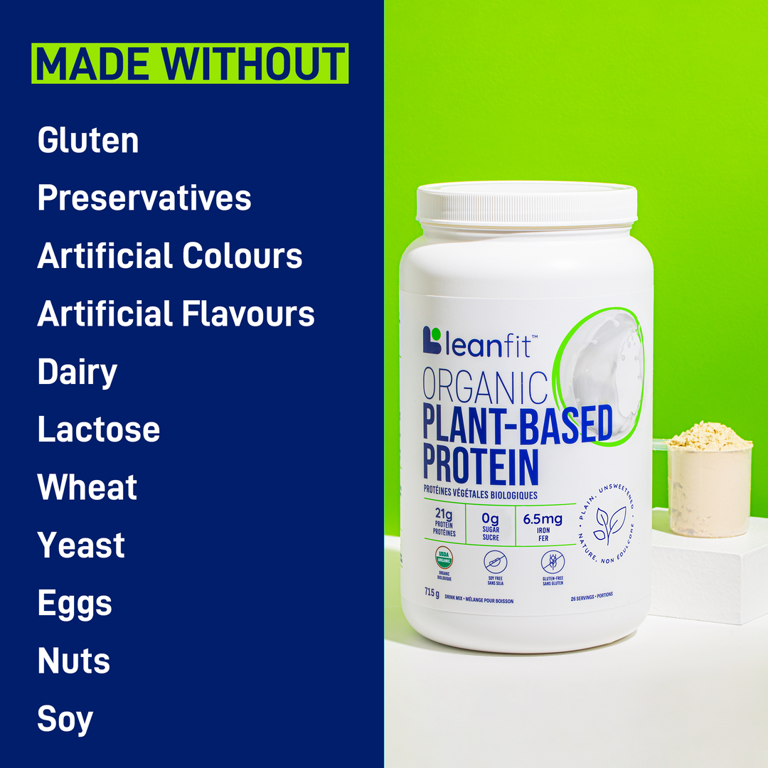 Made without gluten, preservatives, artificial colours or flavours, dairy, lactose, wheat, yeast, eggs, nuts, or soy
