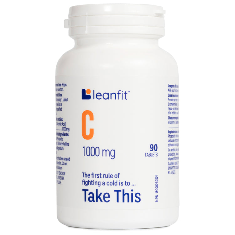 LEANFIT Vitamin C 1000 mg — Front Label (90 tablets)
