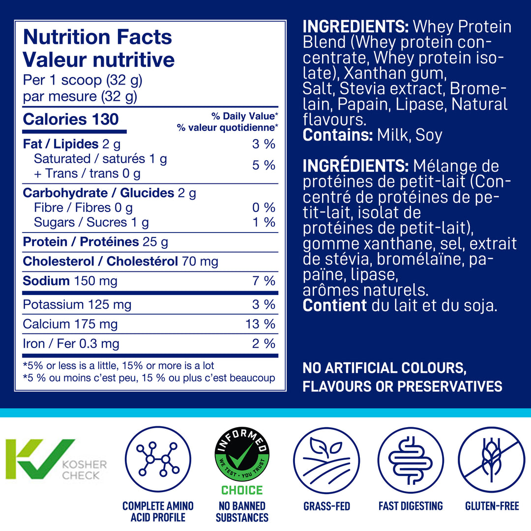 Nutrition Facts and ingredients for LEANFIT Whey Protein — Natural Vanilla
