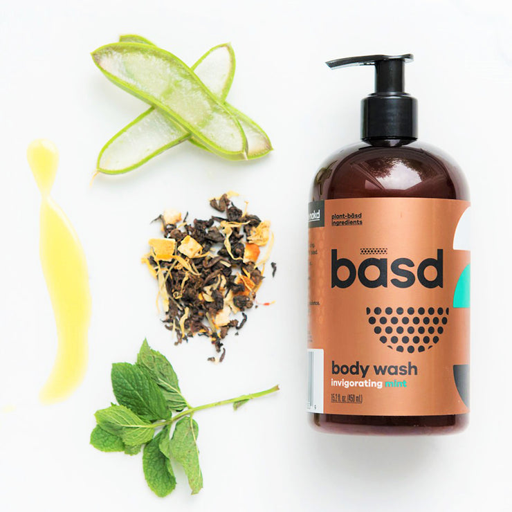 bāsd® invigorating mint body wash 450ml