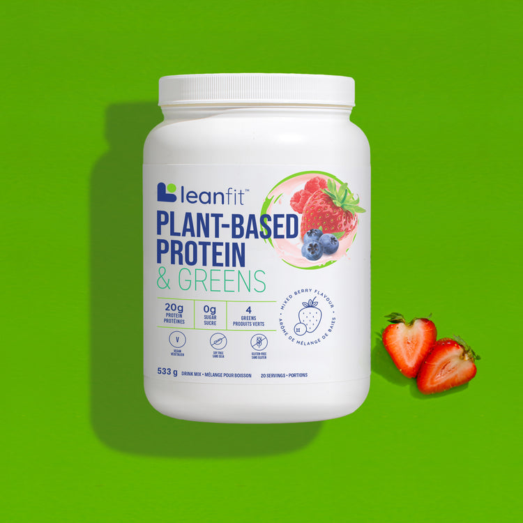 LEANFIT Plant-Based Protein & Greens Berry Per Serving