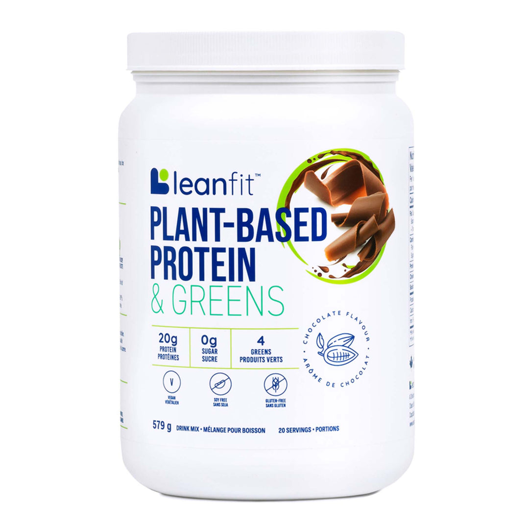 LEANFIT Plant-Based Protein & Greens — Chocolate — Front Label